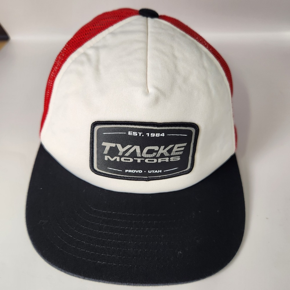 Tyacke Motors‎ Hat Cap Snap Back Trucker Mesh Patch Provo Utah Mens